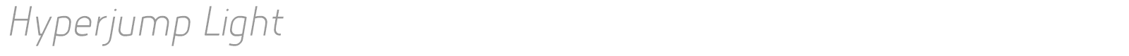 Hyperjump font preview